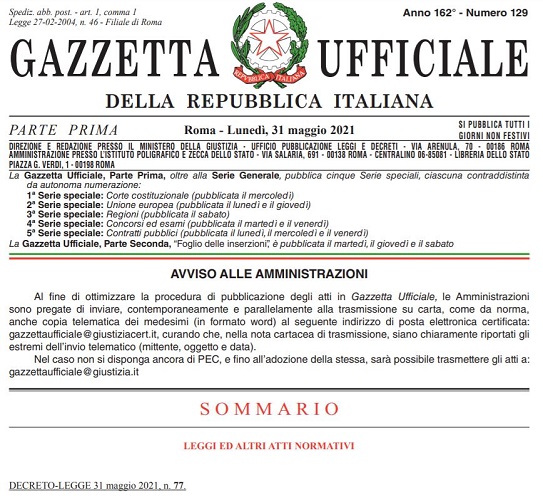 DL 77-2021 Decreto Semplificazioni